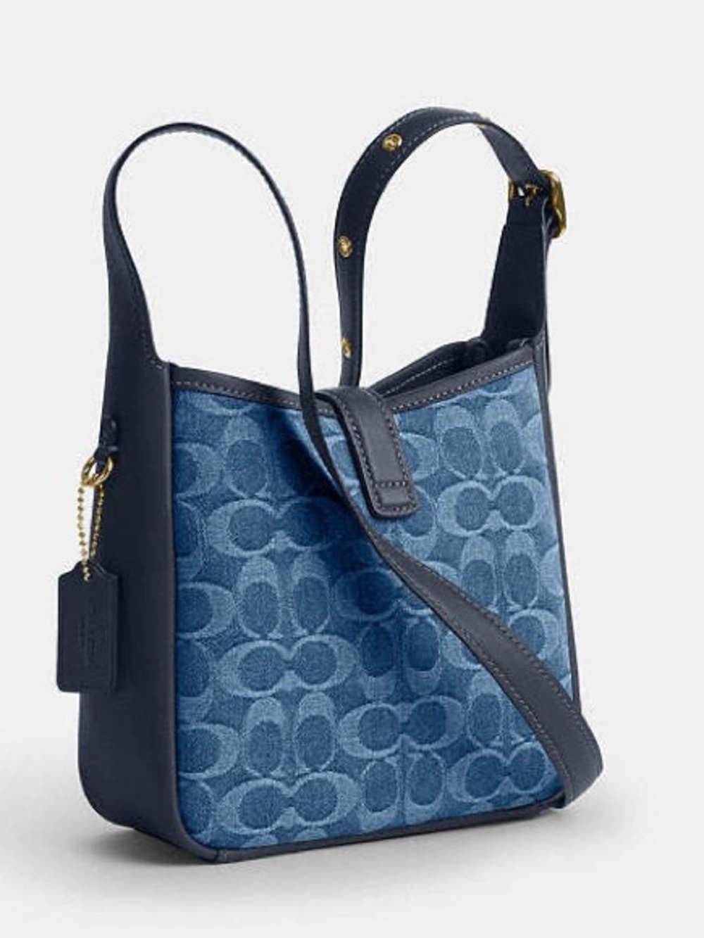 Coach Hadley Mini Crossbody Bag In Signature’s Denim NWT - Picture 7 of 8